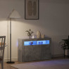 Bufet Betonowy szary 116 x 30 x 75 cm Materiał drewnopochodny