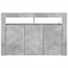 Bufet Betonowy szary 116 x 30 x 75 cm Materiał drewnopochodny