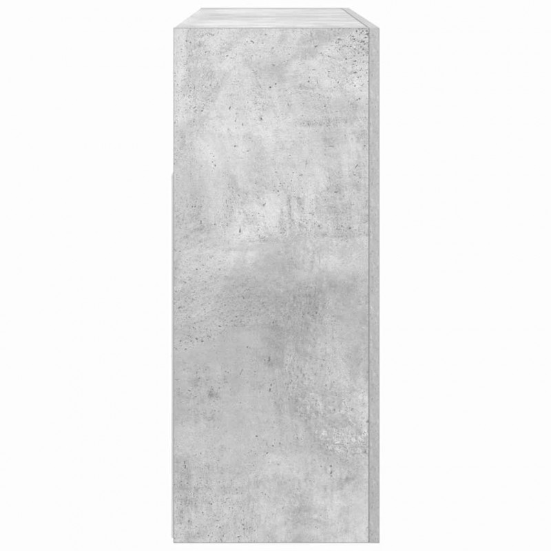 Bufet Betonowy szary 116 x 30 x 75 cm Materiał drewnopochodny