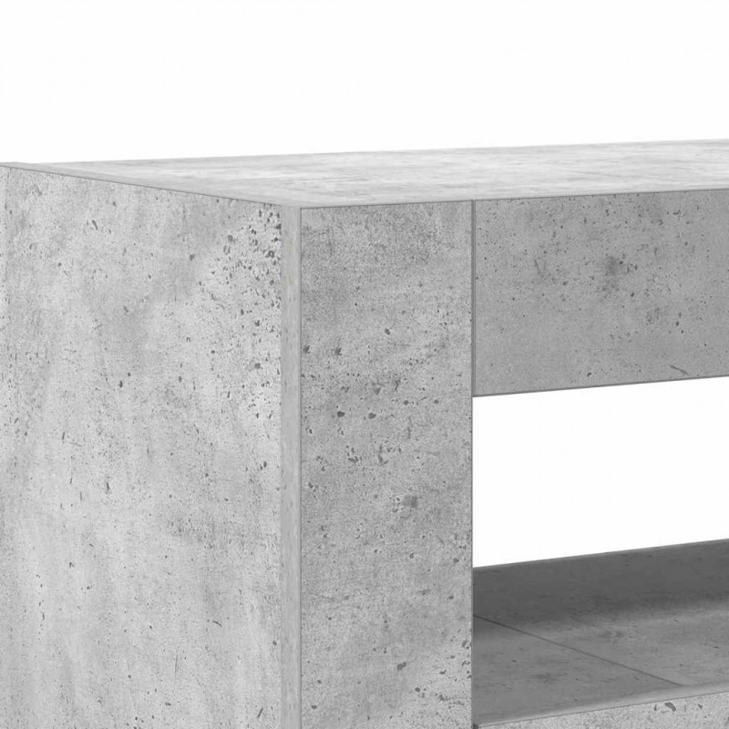 Bufet Betonowy szary 116 x 30 x 75 cm Materiał drewnopochodny