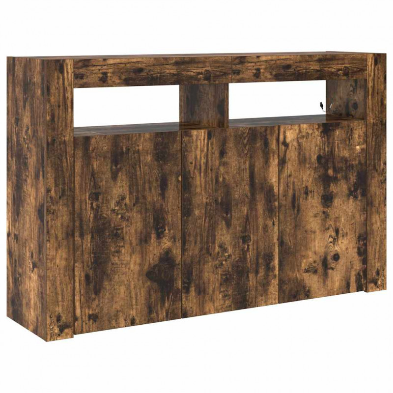 Bufet Dąb wędzony 116 x 30 x 75 cm Materiał drewnopochodny