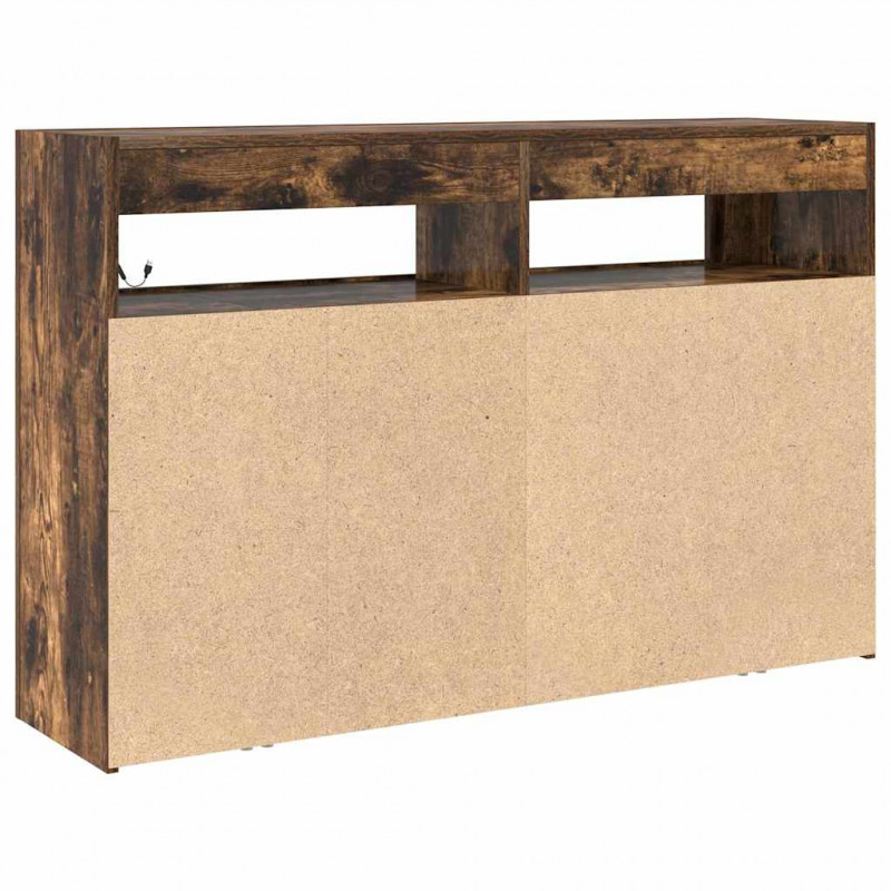 Bufet Dąb wędzony 116 x 30 x 75 cm Materiał drewnopochodny