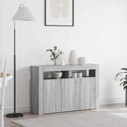 Bufet Szary Sonoma 116 x 30 x 75 cm Materiał drewnopochodny