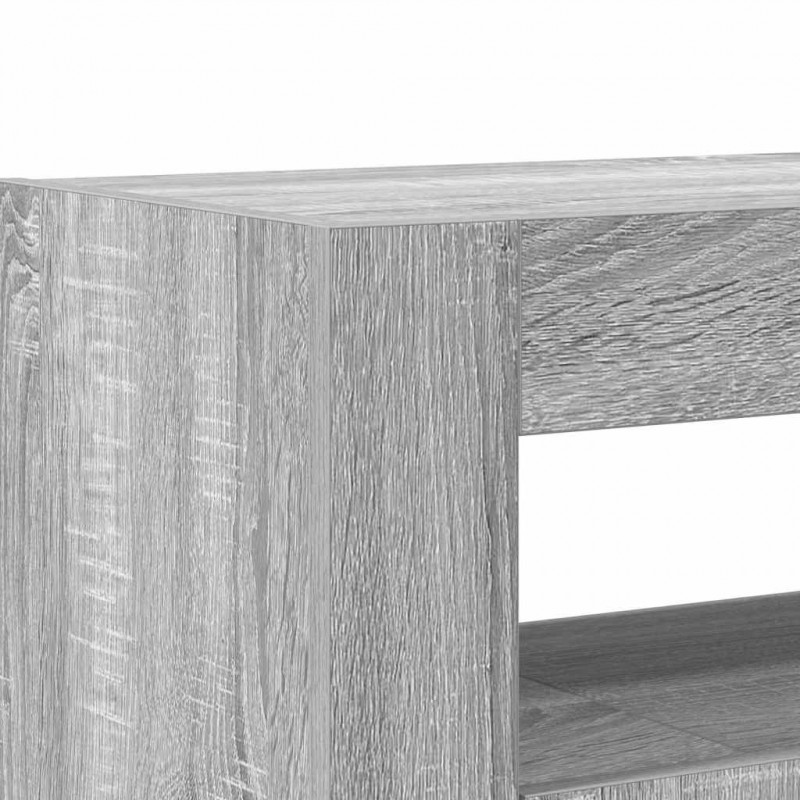 Bufet Szary Sonoma 116 x 30 x 75 cm Materiał drewnopochodny