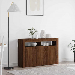 Bufet Brązowy dąb 116 x 30 x 75 cm Materiał drewnopochodny