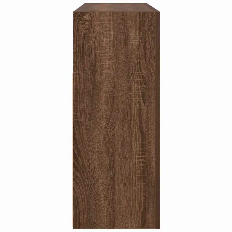 Bufet Brązowy dąb 116 x 30 x 75 cm Materiał drewnopochodny
