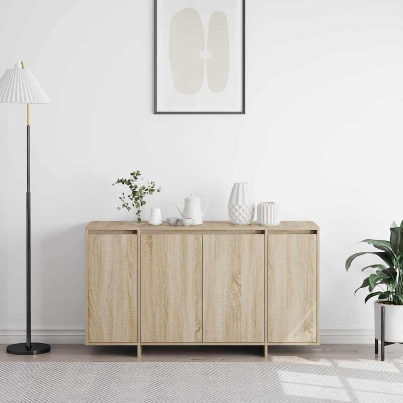Bufet Dąb Sonoma 135 x 41 x 75 cm Materiał drewnopochodny
