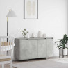 Bufet Betonowy szary 135 x 41 x 75 cm Materiał drewnopochodny