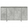 Bufet Betonowy szary 135 x 41 x 75 cm Materiał drewnopochodny