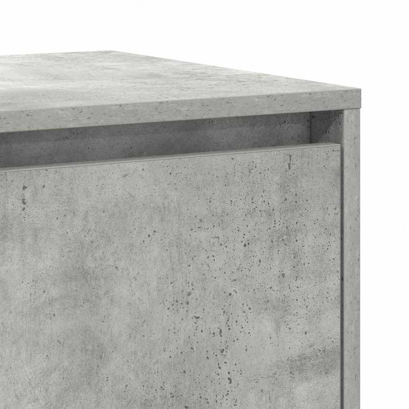 Bufet Betonowy szary 135 x 41 x 75 cm Materiał drewnopochodny