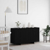 Bufet Czarny Dąb 135 x 41 x 75 cm Materiał drewnopochodny