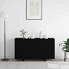 Bufet Czarny Dąb 135 x 41 x 75 cm Materiał drewnopochodny