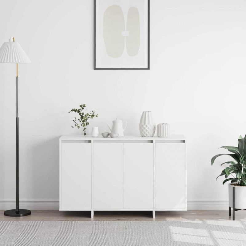 Bufet Biały 120 x 41 x 75 cm Materiał drewnopochodny