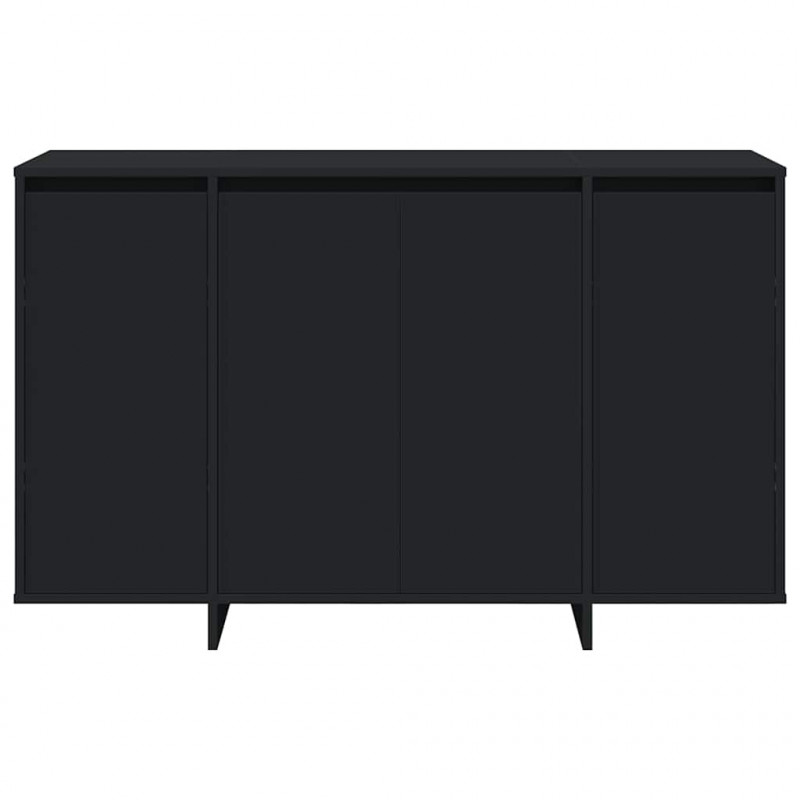 Bufet Czarny 120 x 41 x 75 cm Materiał drewnopochodny