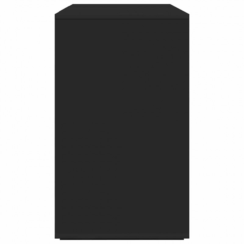 Bufet Czarny 120 x 41 x 75 cm Materiał drewnopochodny