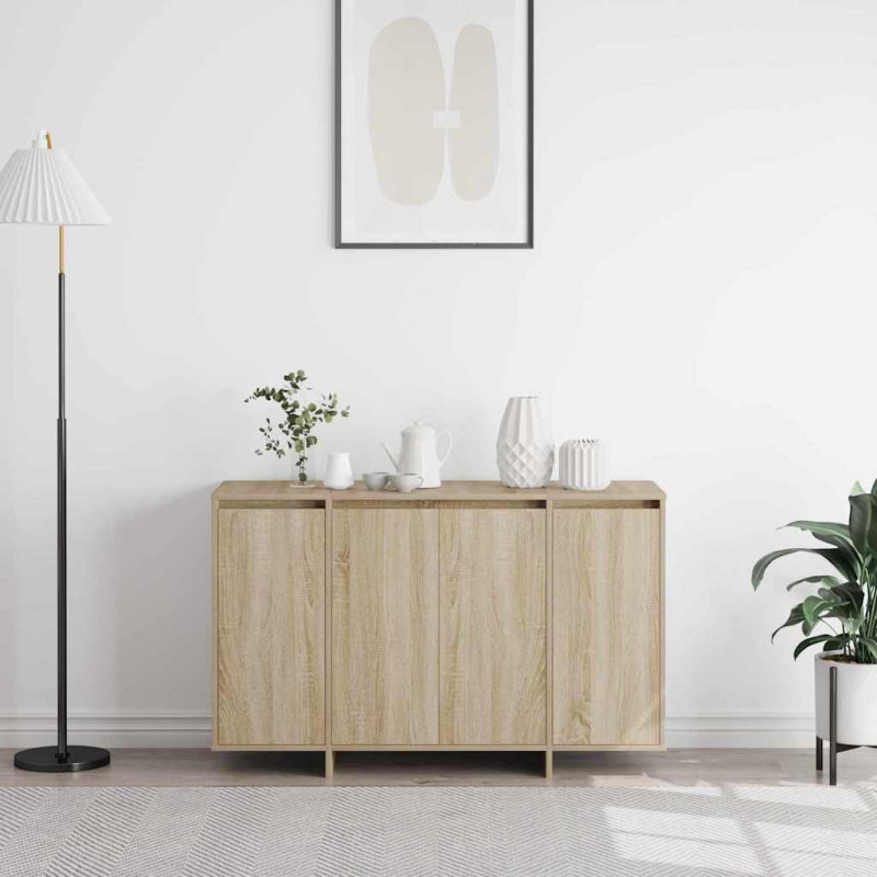 Bufet dąb sonoma 120 x 41 x 75 cm Materiał drewnopochodny