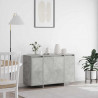 Bufet Betonowy szary 120 x 41 x 75 cm Materiał drewnopochodny