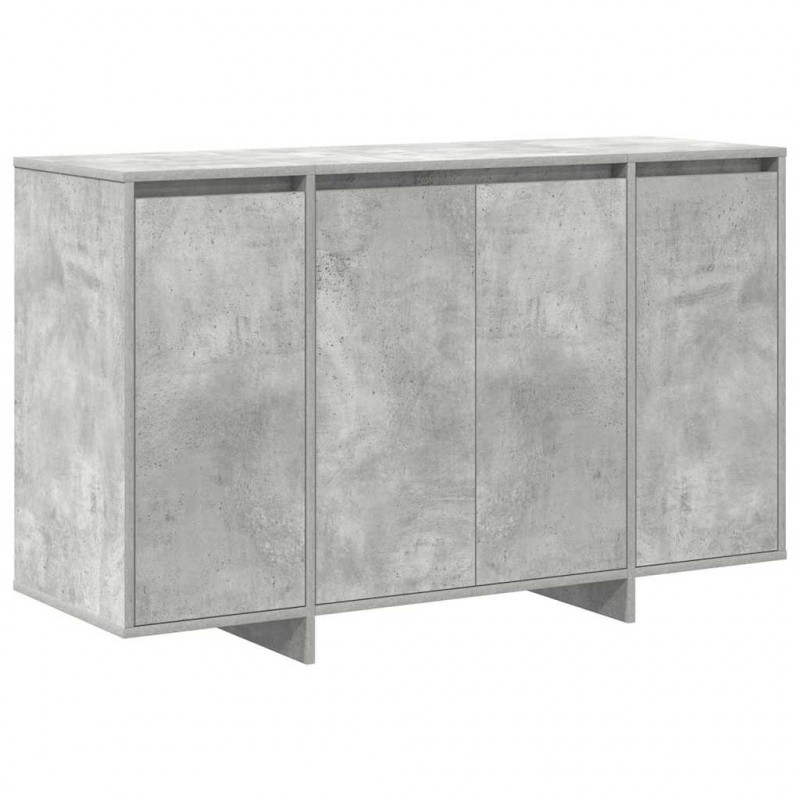 Bufet Betonowy szary 120 x 41 x 75 cm Materiał drewnopochodny