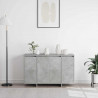 Bufet Betonowy szary 120 x 41 x 75 cm Materiał drewnopochodny