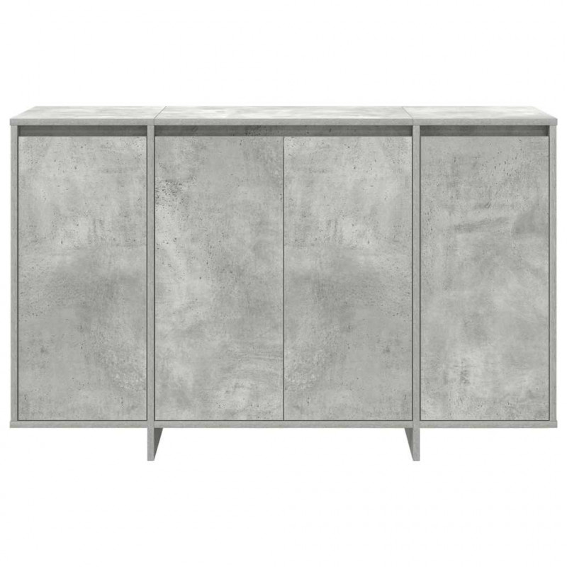Bufet Betonowy szary 120 x 41 x 75 cm Materiał drewnopochodny