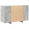 Bufet Betonowy szary 120 x 41 x 75 cm Materiał drewnopochodny