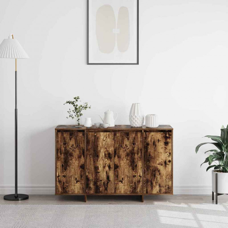 Bufet Wędzony dąb 120 x 41 x 75 cm Materiał drewnopochodny