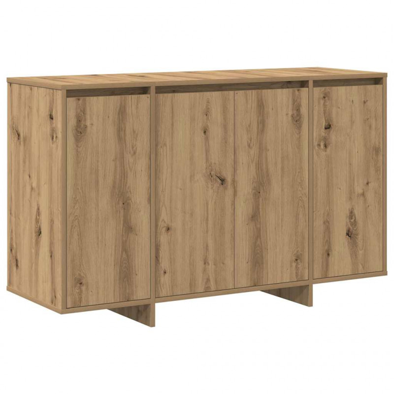 Bufet dąb artisan 120 x 41 x 75 cm Materiał drewnopochodny