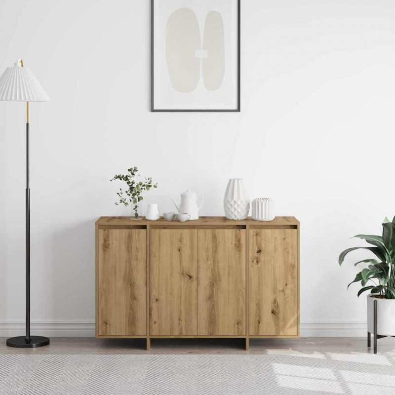 Bufet dąb artisan 120 x 41 x 75 cm Materiał drewnopochodny