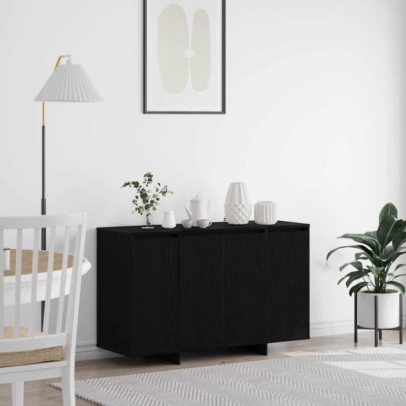 Bufet Czarny dąb 120 x 41 x 75 cm Materiał drewnopochodny