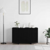 Bufet Czarny dąb 120 x 41 x 75 cm Materiał drewnopochodny
