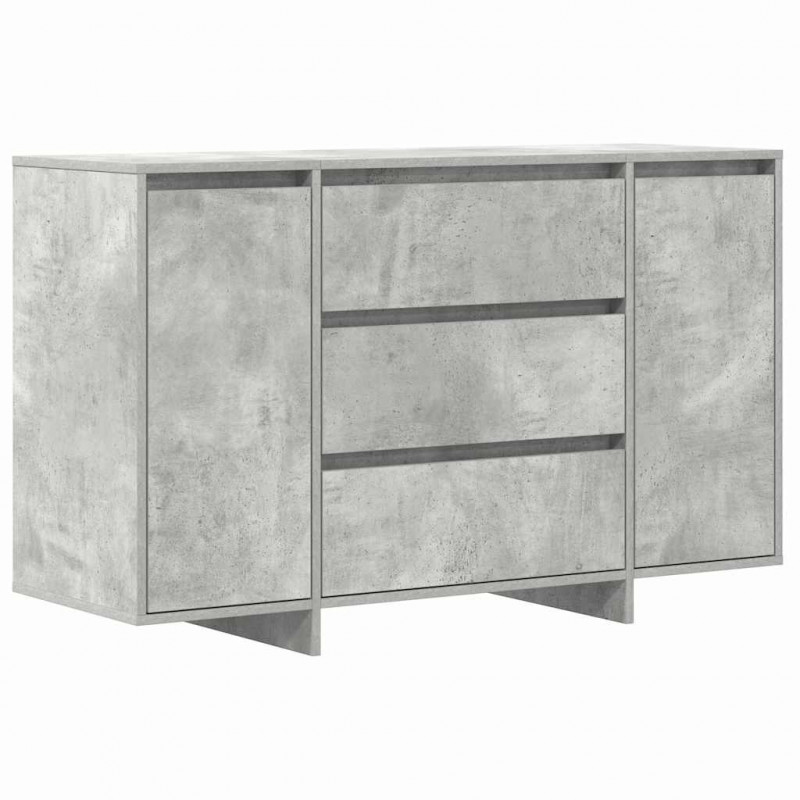 Bufet Betonowy szary 120 x 41 x 75 cm Materiał drewnopochodny