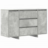 Bufet Betonowy szary 120 x 41 x 75 cm Materiał drewnopochodny