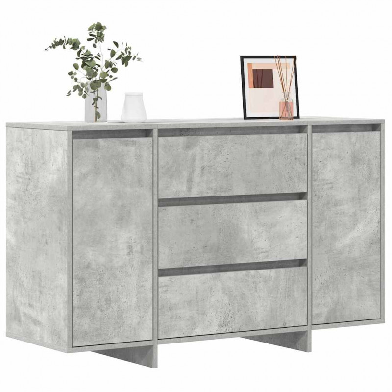 Bufet Betonowy szary 120 x 41 x 75 cm Materiał drewnopochodny
