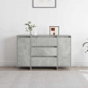 Bufet Betonowy szary 120 x 41 x 75 cm Materiał drewnopochodny