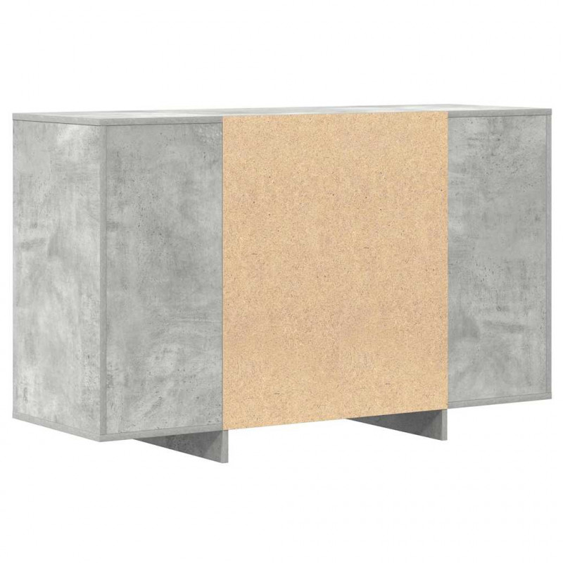 Bufet Betonowy szary 120 x 41 x 75 cm Materiał drewnopochodny