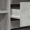 Bufet Betonowy szary 120 x 41 x 75 cm Materiał drewnopochodny