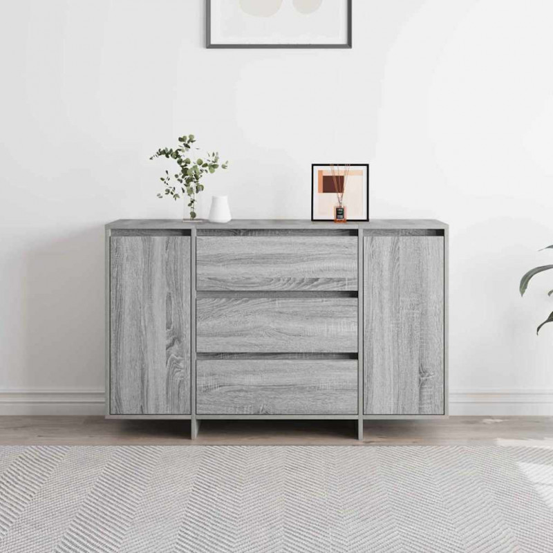 Bufet Szary Sonoma 120 x 41 x 75 cm Materiał drewnopochodny