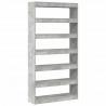 Szafka na książki Betonowy szary 100 x 30 x 198 cm