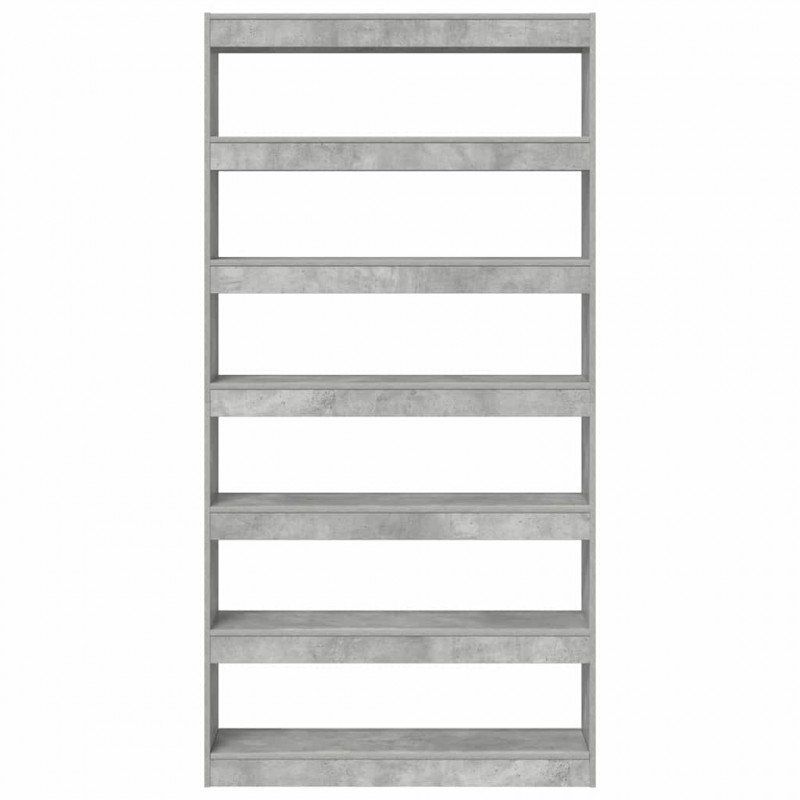 Szafka na książki Betonowy szary 100 x 30 x 198 cm