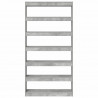 Szafka na książki Betonowy szary 100 x 30 x 198 cm