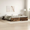 Ramka łóżka Stare drewno 180 x 200 cm Materiał drewnopochodny