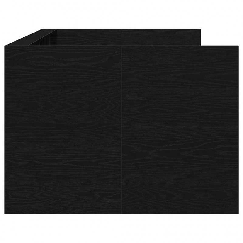 Łóżko dzienne Czarny Dąb 100 x 200 cm Materiał drewnopochodny