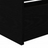 Łóżko dzienne Czarny Dąb 100 x 200 cm Materiał drewnopochodny