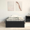 Ramka łóżka Czarny Dąb 90 x 190 cm Materiał drewnopochodny