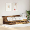Łóżko dzienne Stare drewno 90 x 200 cm Materiał drewnopochodny
