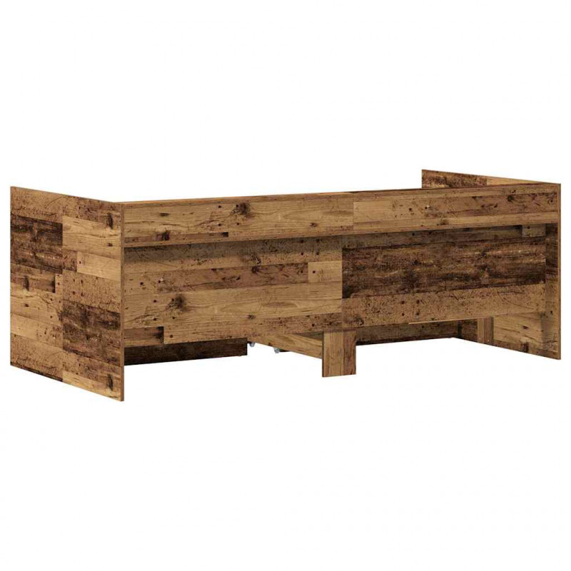 Łóżko dzienne Stare drewno 75 x 190 cm Materiał drewnopochodny