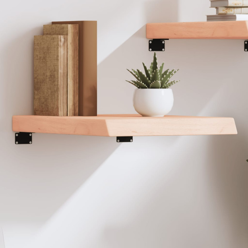 Półka, 40x60x(2-6) cm, surowe lite drewno dębowe