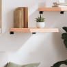 Półka, 40x60x(2-6) cm, surowe lite drewno dębowe