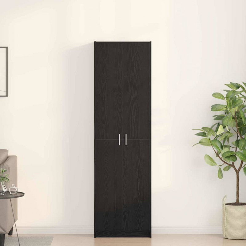 Garderoba Czarny Dąb 55 x 25 x 189 cm Materiał drewnopochodny