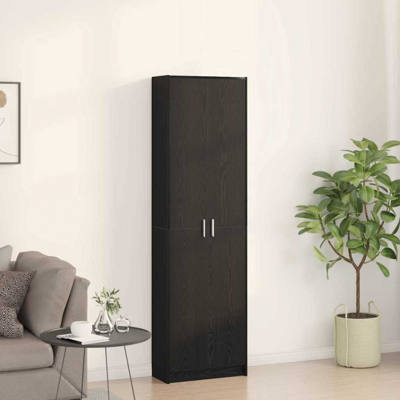 Garderoba Czarny Dąb 55 x 25 x 189 cm Materiał drewnopochodny